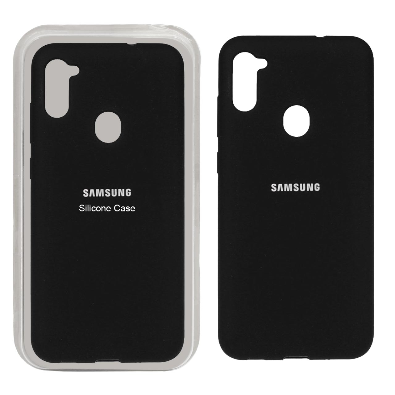 قاب سیلیکونی پاک کنی اورجینال Samsung Galaxy A11 / M11 - مشکی (پک اصلی)